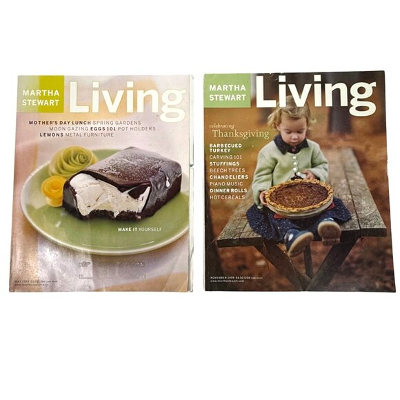 Martha Stewart Other - 2 Martha Stewart Living Magazines May & November 1999 Thanksgiving Recipes Home